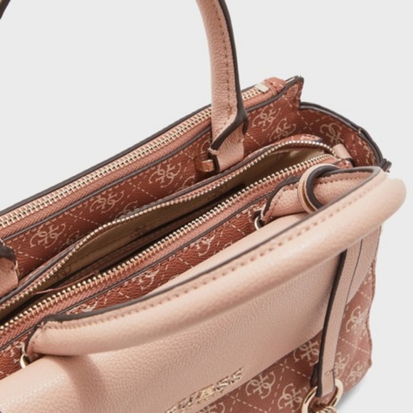 GUESS Esme Small Society Satchel Handbag Crossbody Bag - Picture 10 of 16